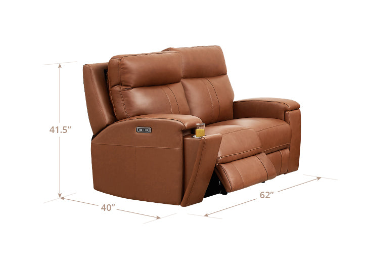 Venice Power Headrest Zero Gravity Reclining Loveseat