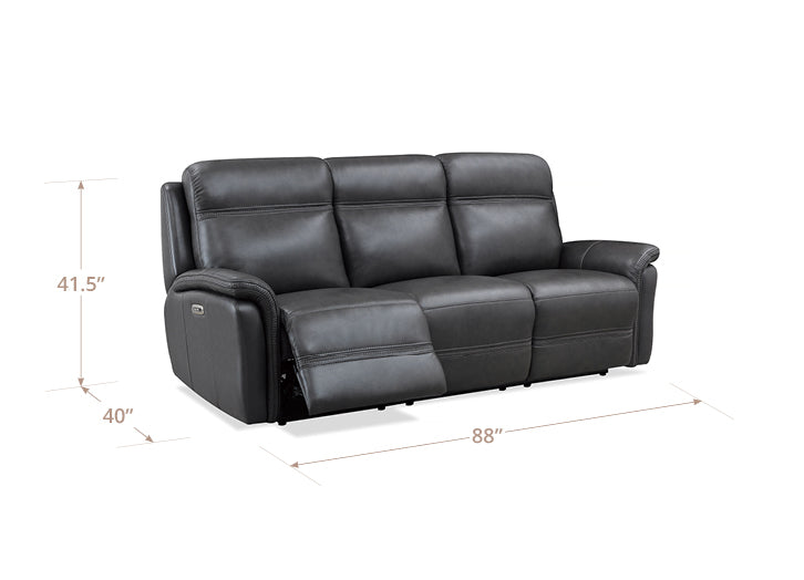 Cascade Power Headrest Zero Gravity Reclining Sofa