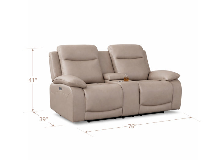 Jackson Power Headrest Zero Gravity Reclining Loveseat with Console