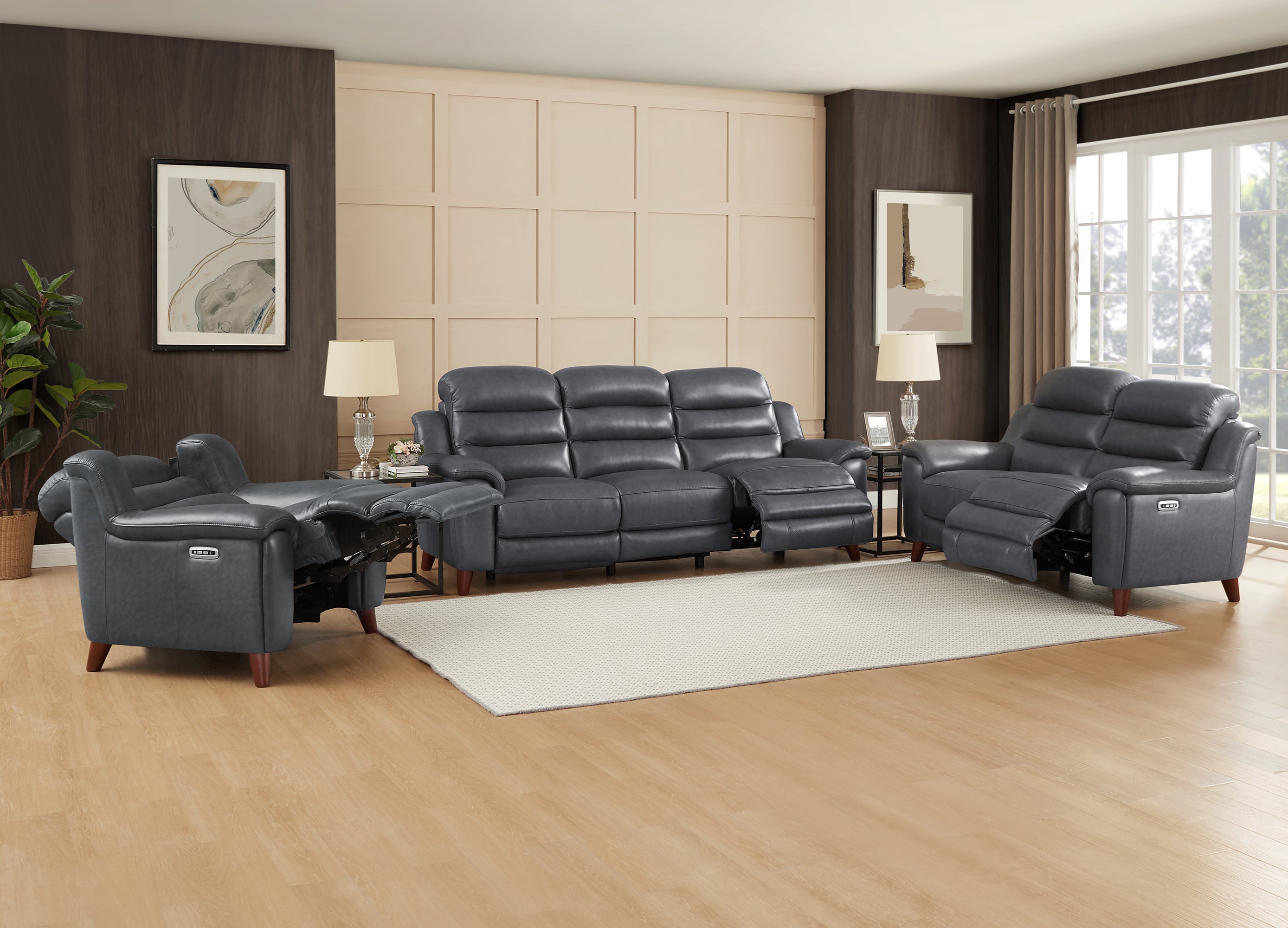 Hudson Power Headrest Zero Gravity Reclining Loveseat